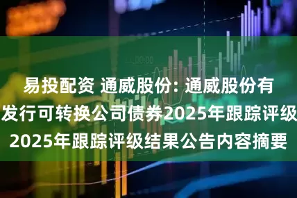 易投配资 通威股份: 通威股份有限公司关于公开发行可转换公司债券2025年跟踪评级结果公告内容摘要